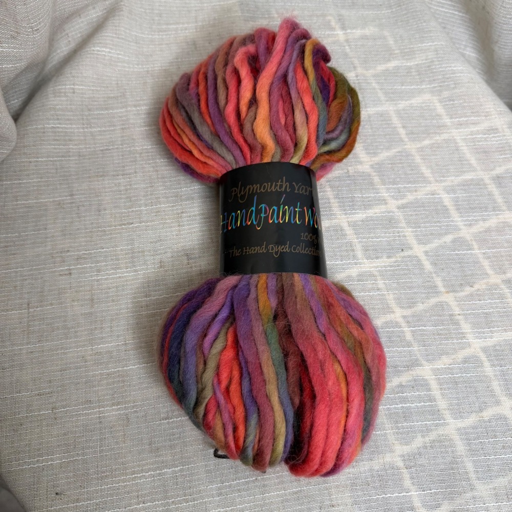 NEW Plymouth Yarn Handpainted Wool Italy Hand Dyed Color 160 100g 60yd 1 Skein